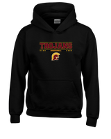 Hillcrest HS Baseball Border - Cotton Hoodie