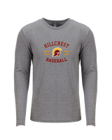 Hillcrest HS Baseball Curve - Tri Blend Long Sleeve