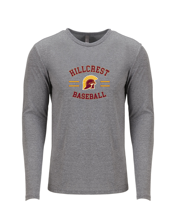 Hillcrest HS Baseball Curve - Tri Blend Long Sleeve