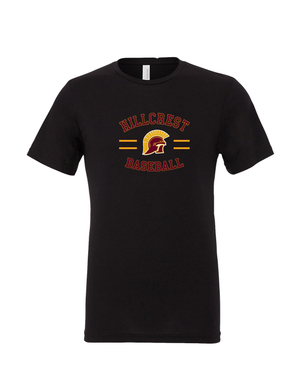 Hillcrest HS Baseball Curve - Mens Tri Blend Shirt