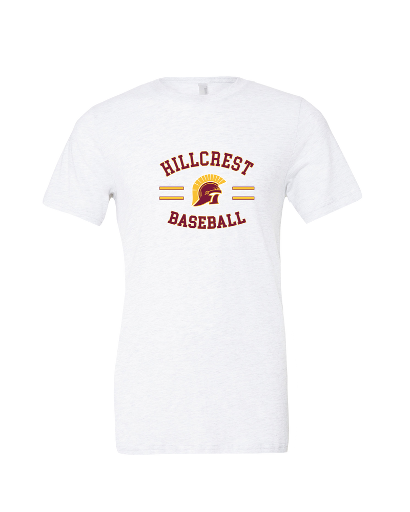 Hillcrest HS Baseball Curve - Mens Tri Blend Shirt