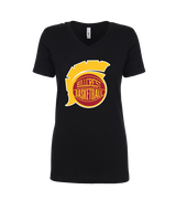 Hillcrest HS Basketball Ball - Womens V-Neck