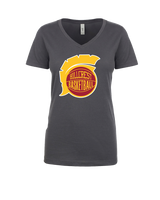 Hillcrest HS Basketball Ball - Womens V-Neck