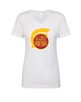 Hillcrest HS Basketball Ball - Womens V-Neck