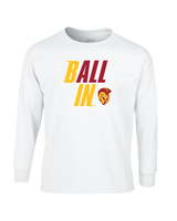 Hillcrest HS Basketball Ball In - Mens Basic Cotton Long Sleeve
