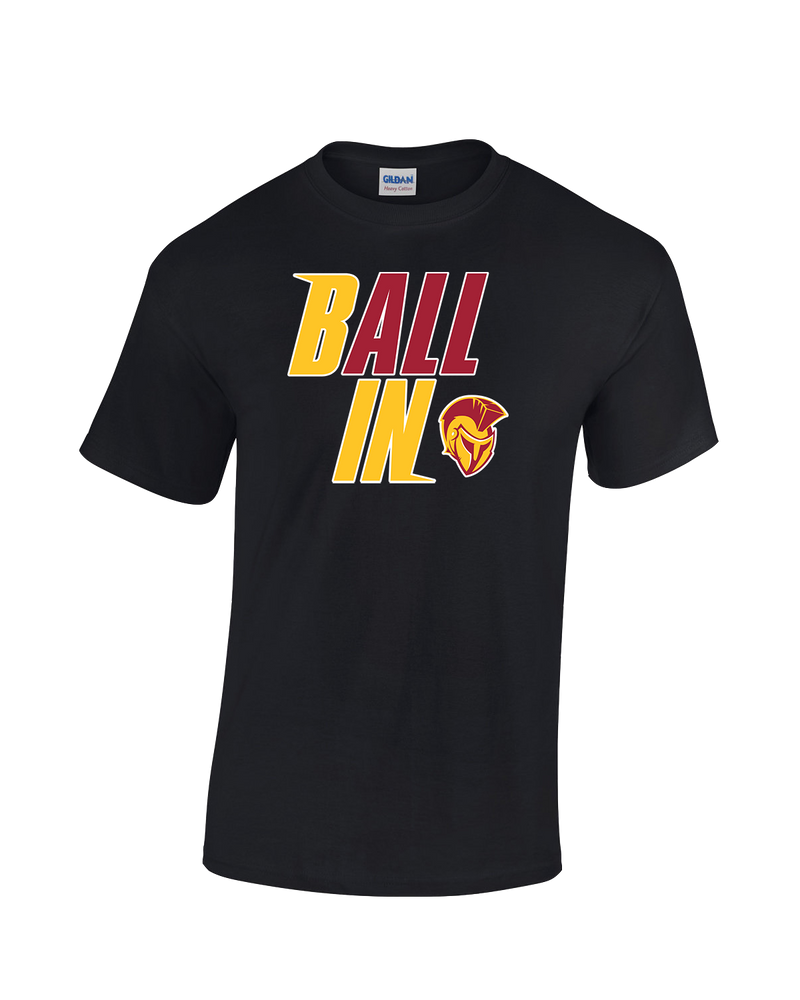 Hillcrest HS Basketball Ball In - Cotton T-Shirt
