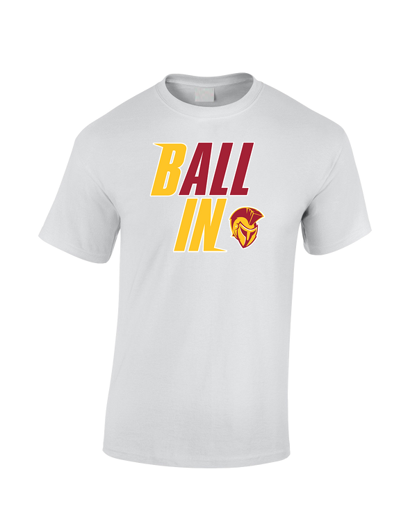 Hillcrest HS Basketball Ball In - Cotton T-Shirt