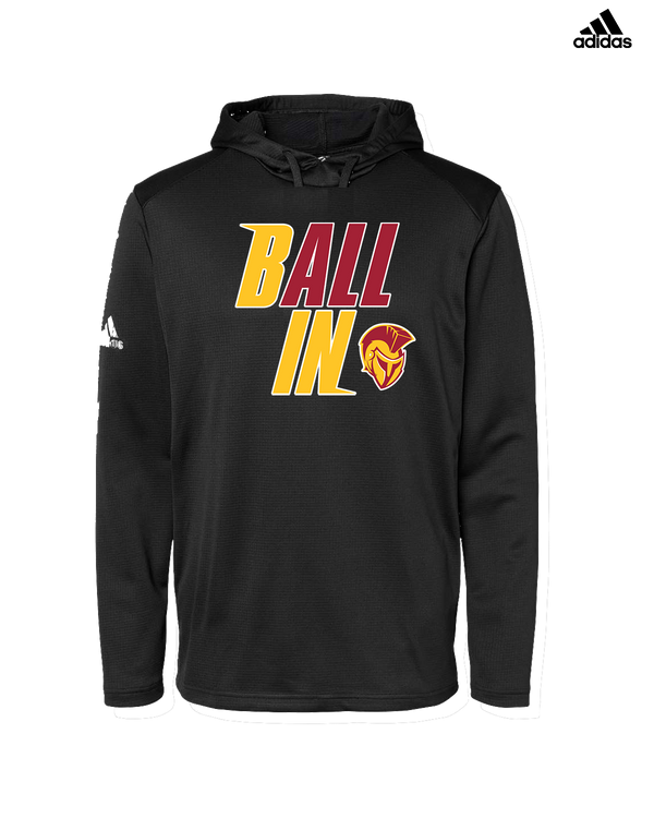 Hillcrest HS Basketball Ball In - Adidas Men's Hooded Sweatshirt