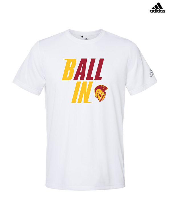 Hillcrest HS Basketball Ball In - Adidas Men's Performance Shirt