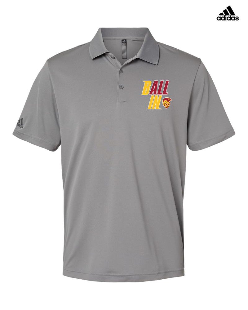 Hillcrest HS Basketball Ball In - Adidas Men's Performance Polo