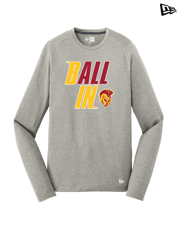 Hillcrest HS Basketball Ball In - New Era Long Sleeve Crew