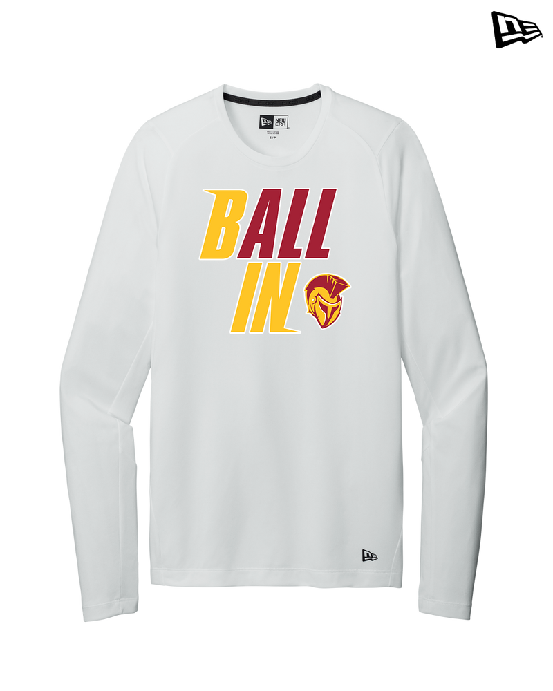 Hillcrest HS Basketball Ball In - New Era Long Sleeve Crew