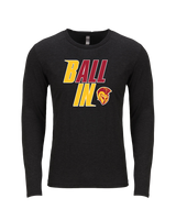 Hillcrest HS Basketball Ball In - Tri Blend Long Sleeve