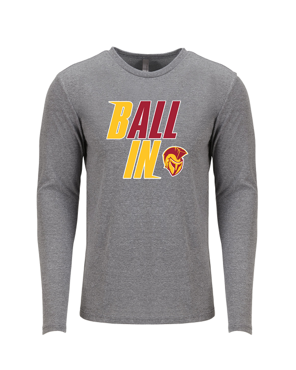 Hillcrest HS Basketball Ball In - Tri Blend Long Sleeve