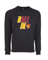Hillcrest HS Basketball Ball In - Crewneck Sweatshirt