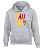 Hillcrest HS Basketball Ball In - Cotton Hoodie