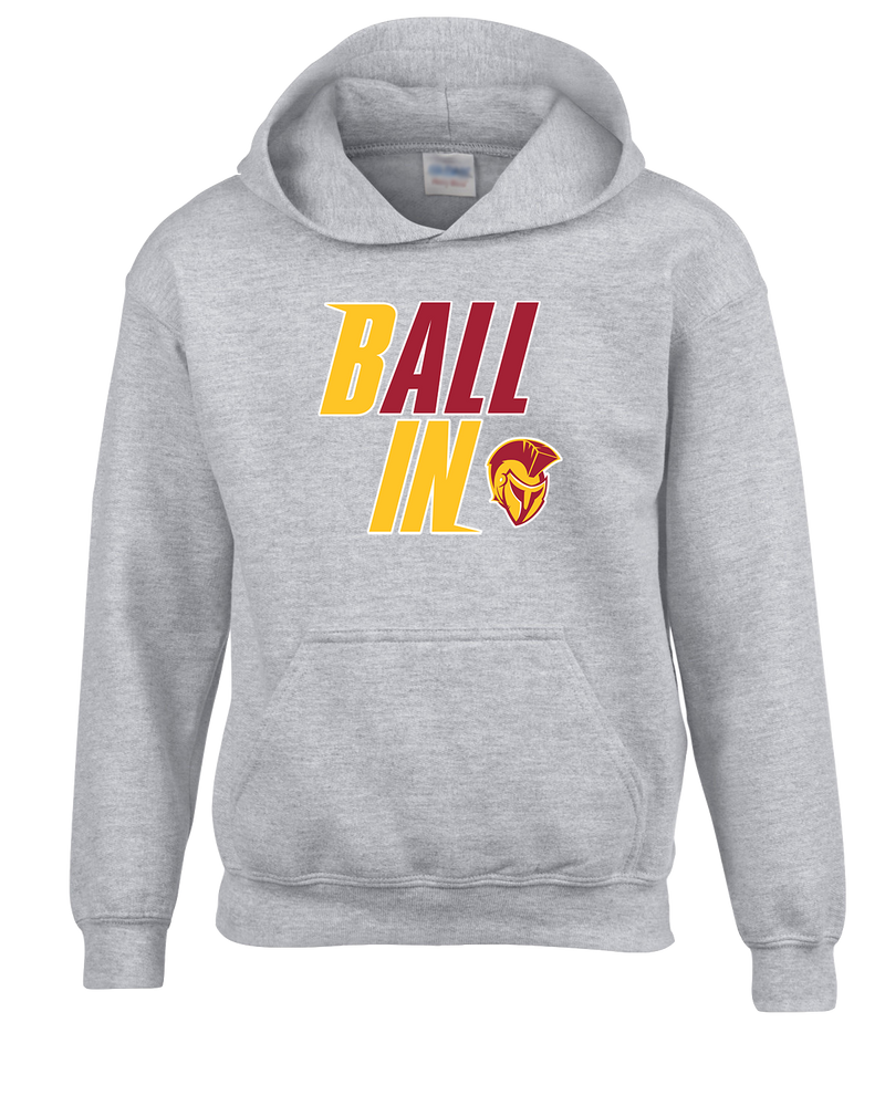Hillcrest HS Basketball Ball In - Cotton Hoodie