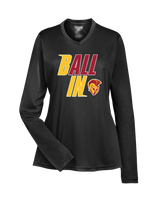 Hillcrest HS Basketball Ball In - Womens Performance Long Sleeve