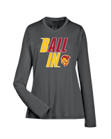 Hillcrest HS Basketball Ball In - Womens Performance Long Sleeve
