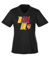 Hillcrest HS Basketball Ball In - Womens Performance Shirt