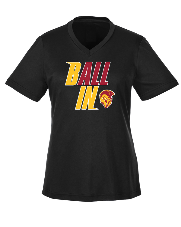 Hillcrest HS Basketball Ball In - Womens Performance Shirt