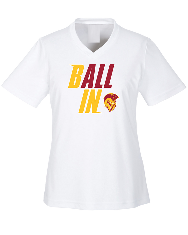 Hillcrest HS Basketball Ball In - Womens Performance Shirt