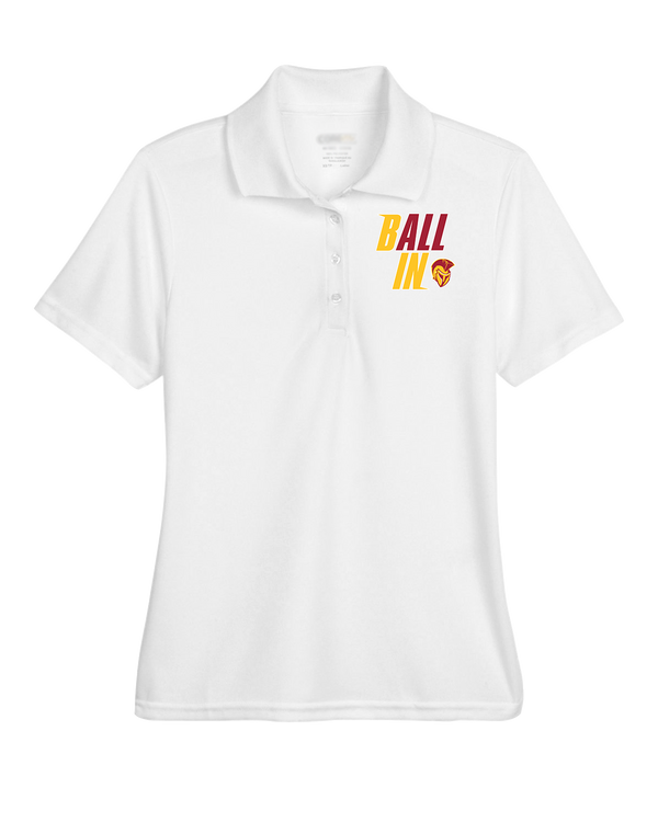 Hillcrest HS Basketball Ball In - Womens Polo