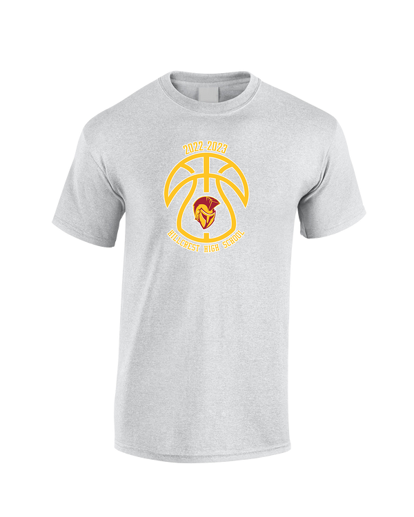 Hillcrest HS Basketball Ball Outline - Cotton T-Shirt