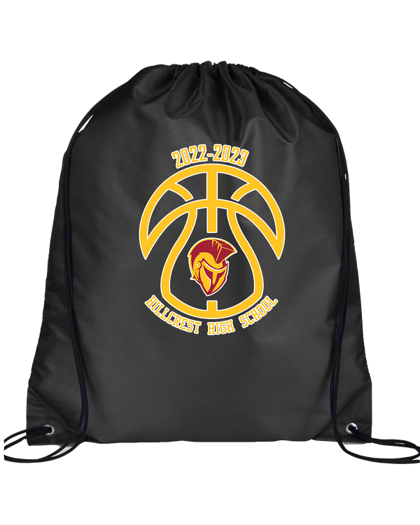 Hillcrest HS Basketball Ball Outline - Drawstring Bag