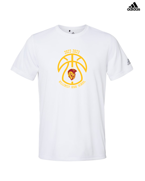Hillcrest HS Basketball Ball Outline - Adidas Men's Performance Shirt