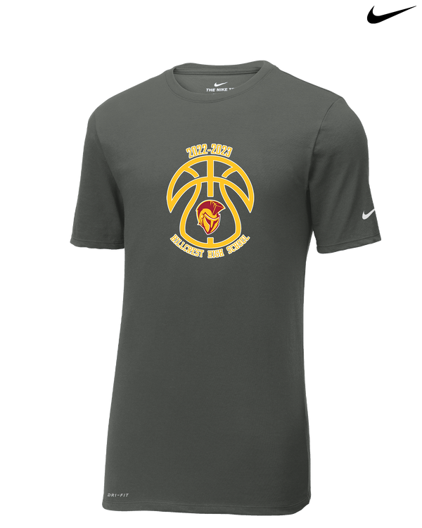 Hillcrest HS Basketball Ball Outline - Nike Cotton Poly Dri-Fit