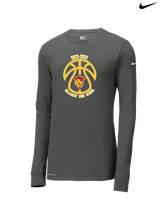 Hillcrest HS Basketball Ball Outline - Nike Dri-Fit Poly Long Sleeve