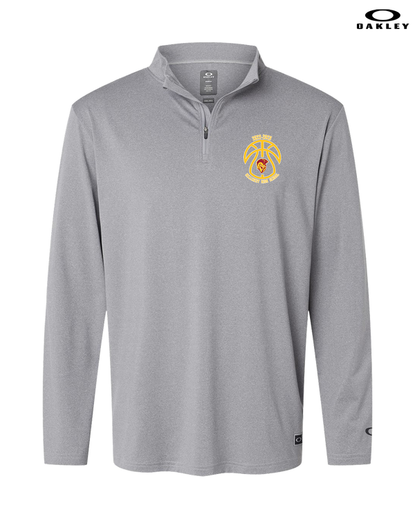 Hillcrest HS Basketball Ball Outline - Oakley Quarter Zip