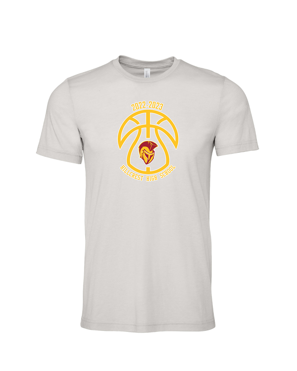 Hillcrest HS Basketball Ball Outline - Mens Tri Blend Shirt