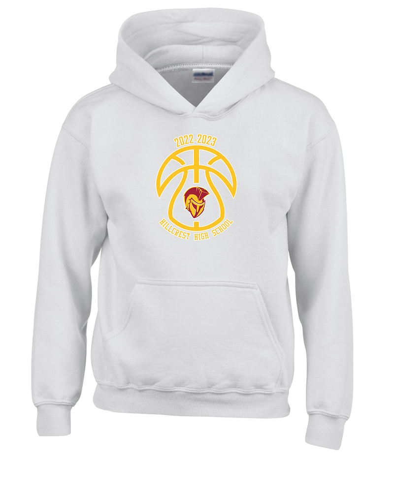 Hillcrest HS Basketball Ball Outline - Youth Hoodie