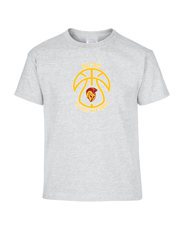 Hillcrest HS Basketball Ball Outline - Youth T-Shirt
