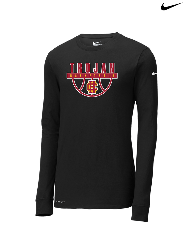 Hillcrest HS Basketball Trojan - Nike Dri-Fit Poly Long Sleeve