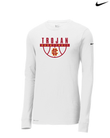 Hillcrest HS Basketball Trojan - Nike Dri-Fit Poly Long Sleeve