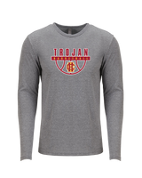 Hillcrest HS Basketball Trojan - Tri Blend Long Sleeve