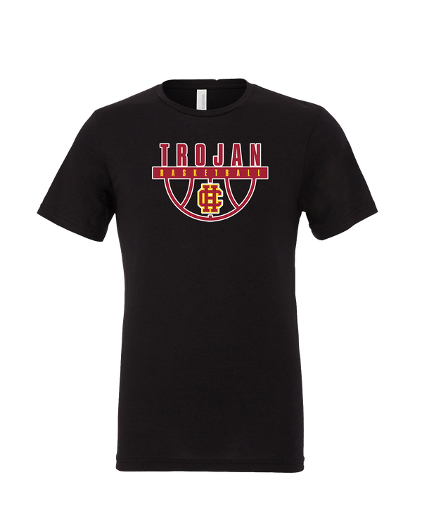 Hillcrest HS Basketball Trojan - Mens Tri Blend Shirt
