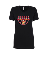 Hillcrest HS Basketball Trojan - Womens V-Neck