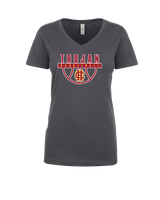 Hillcrest HS Basketball Trojan - Womens V-Neck