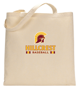 Hillcrest HS Baseball Stacked - Tote Bag