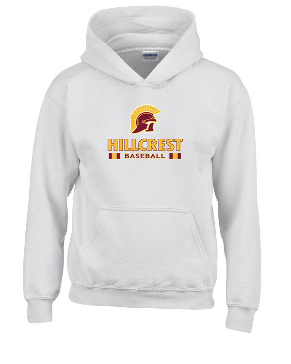 Hillcrest HS Baseball Stacked - Cotton Hoodie