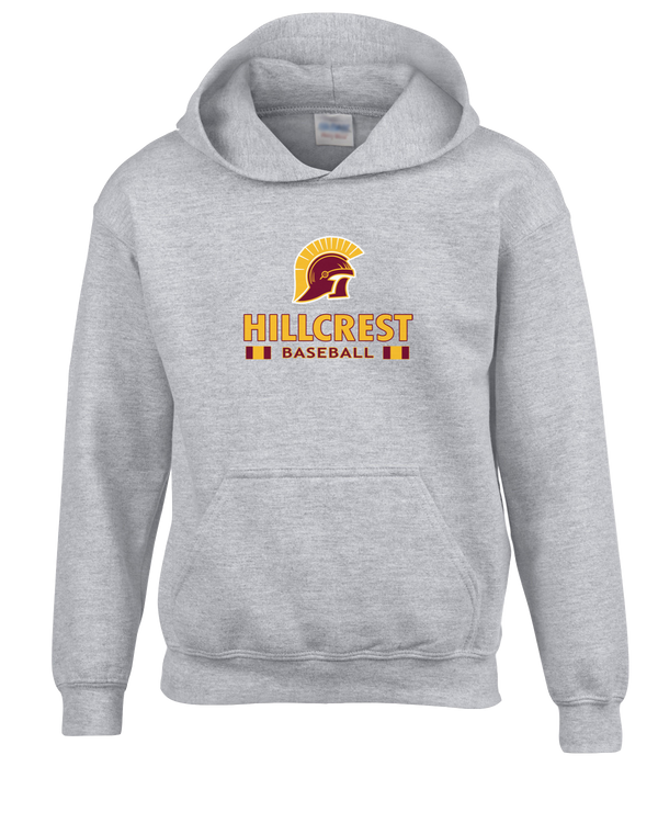 Hillcrest HS Baseball Stacked - Youth Hoodie