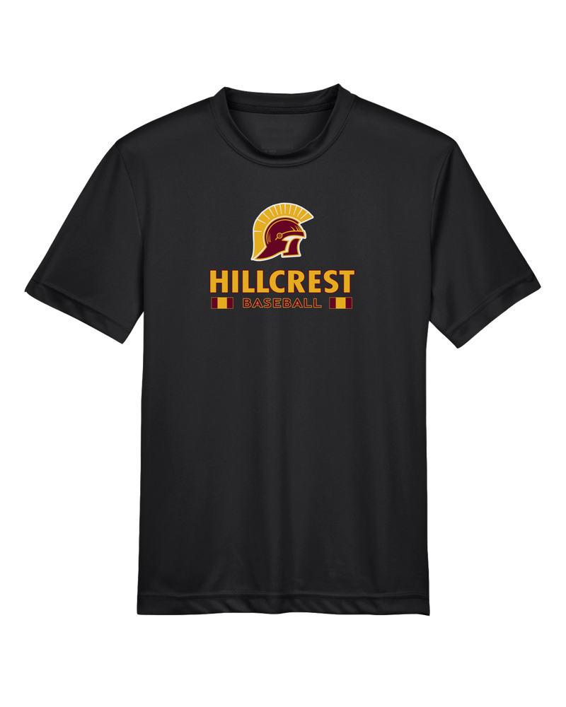 Hillcrest HS Baseball Stacked - Youth Performance T-Shirt