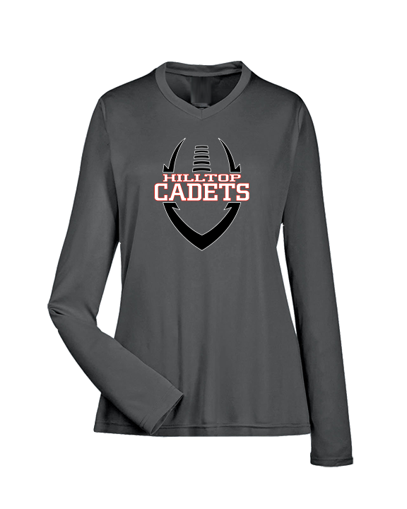 Hilltop HS Football Logo - Womens Performance Longsleeve
