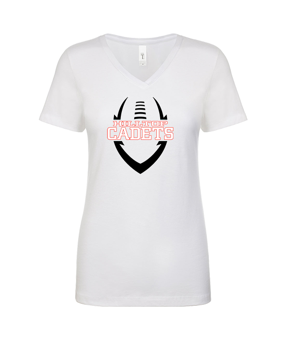 Hilltop HS Football Logo - Womens Vneck