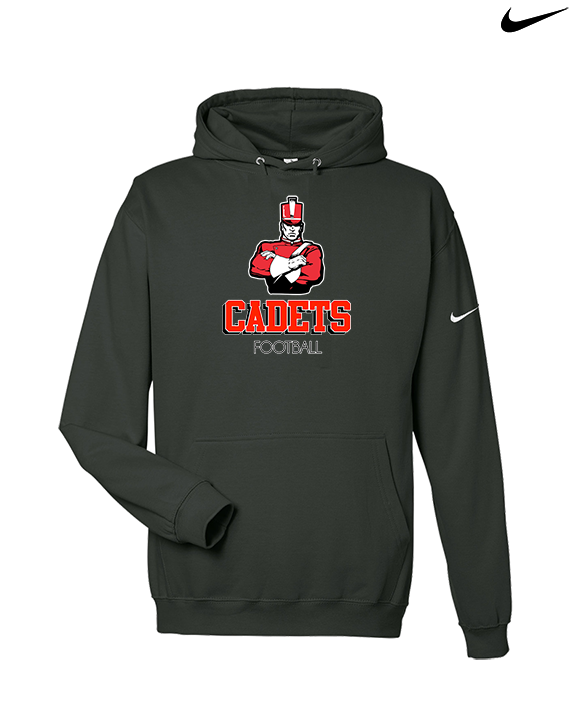 Hilltop HS Football Shadow - Nike Club Fleece Hoodie