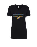 Hilo HS Boys Basketball Design - Womens Vneck